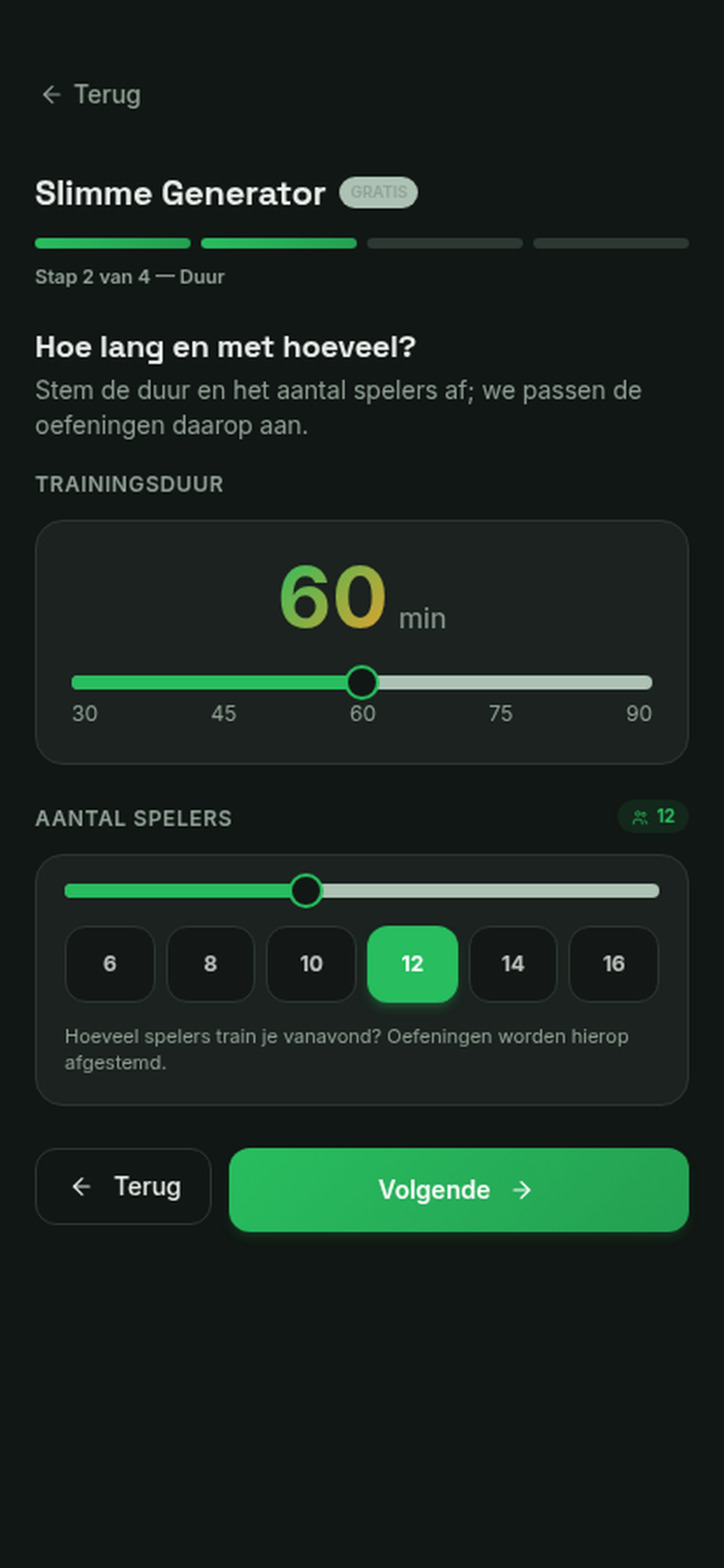 TrainKit Duur & spelers