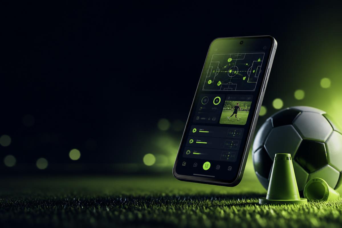 TrainKit app op het trainingsveld